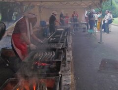 さんま焼き風景