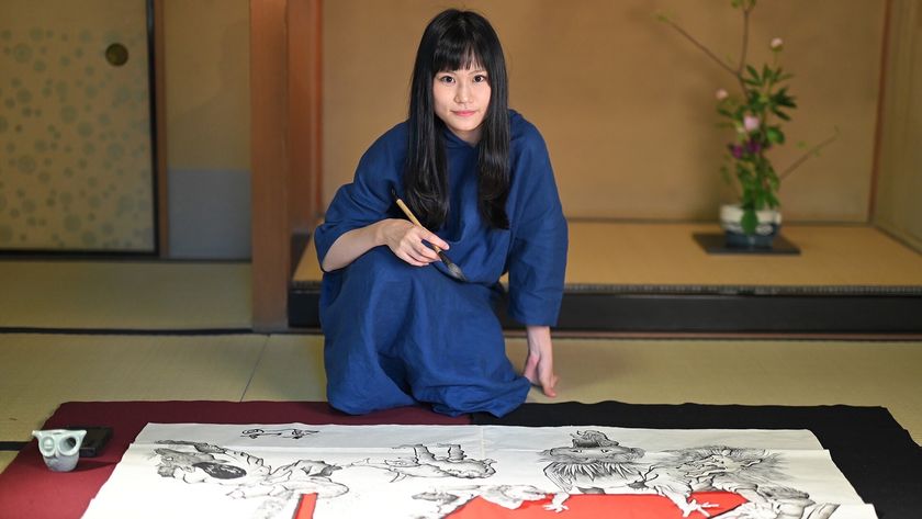 東京の奈良まほろば館(新橋)で、
逢香氏による水墨画ワークショップや奈良町に関するイベント、
野球グローブの革でペンケースをつくるイベントを実施