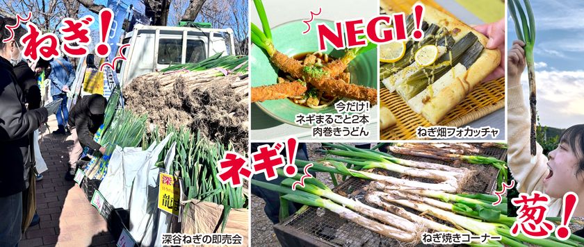 <道の駅おがわまち>11月22日~24日・29日・30日の限定開催!
ネギで、ネギらう、ネギ尽くしの5日間
【埼玉県産深谷ねぎ大収穫祭】