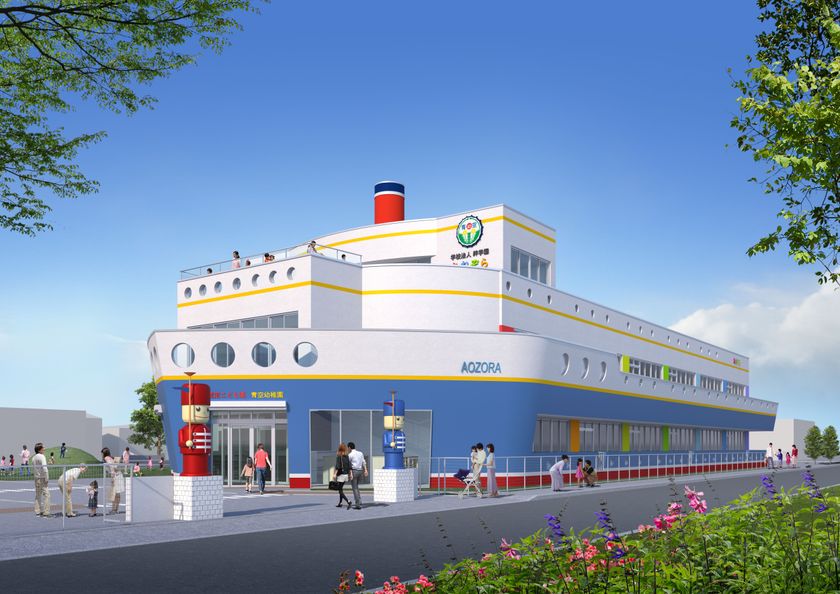 人生のスタートを最高にする場所!
苫小牧の青空幼稚園、船型の新園舎へ全面リニューアル