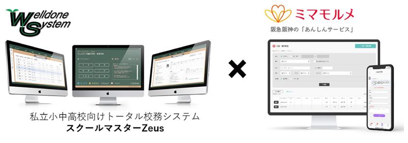 ミマモルメの「欠席遅刻等受付機能」と、
校務支援システム「スクールマスターZeus」との
連携機能の開発を開始します
~欠席・遅刻連絡の転記作業を無くすことで、
教員の働き方改革を実現!~