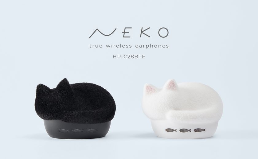 「ラディウスのNEKO」が30周年特別モデルでふわふわに!
猫モチーフの完全ワイヤレスイヤホン「HP-C28BT」の
ふわふわフロッキーver.が2026年6月19日より販売開始