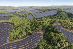 「鹿屋大崎ソーラーヒルズ太陽光発電所」完成予想図