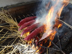 わら焼きの様子