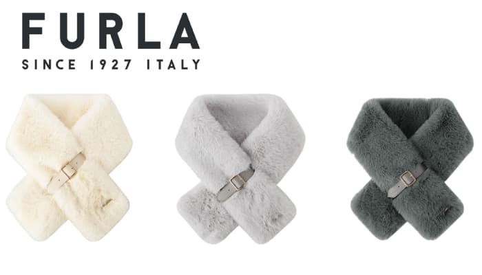 【寒いにおすすめ】FURLA(フルラ)人気のベルト付きフェイクファーティペットのご紹介ーMOONBATー