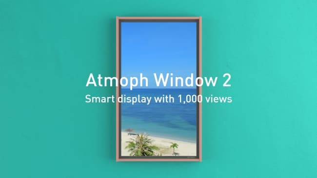 未来のスマートライフを先取り。窓の形をしたスマートディスプレイとして生まれ変わったAtmoph Window 2が米Indiegogoでクラウドファンディング開始