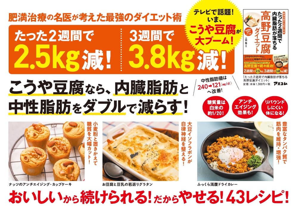 巣ごもりで「高野豆腐」の売上アップ 書籍『高野豆腐ダイエット』も10万部突破！