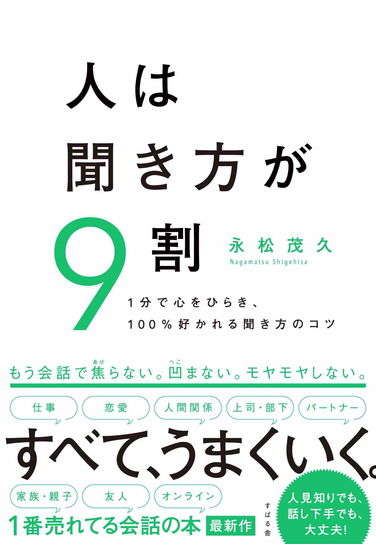 今年1番売れた本『人は話し方が9割』の続編『人は聞き方が9割』12月9日（木）に発売！