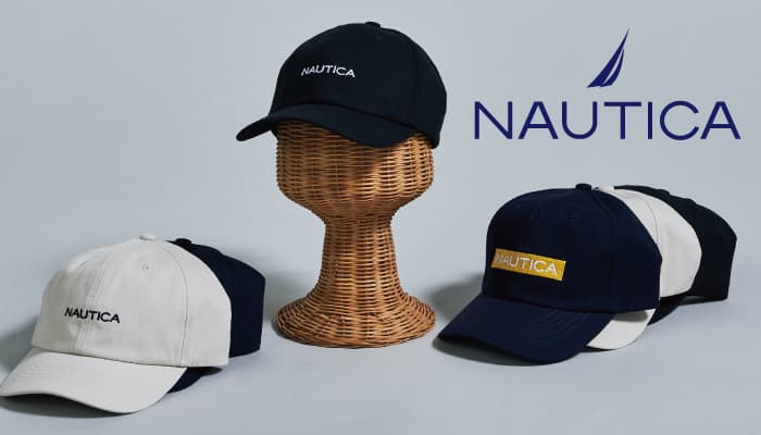 アメリカのマリンルックが原点のNAUTICA(ノーティカ)の帽子が新登場ーMOONBATー