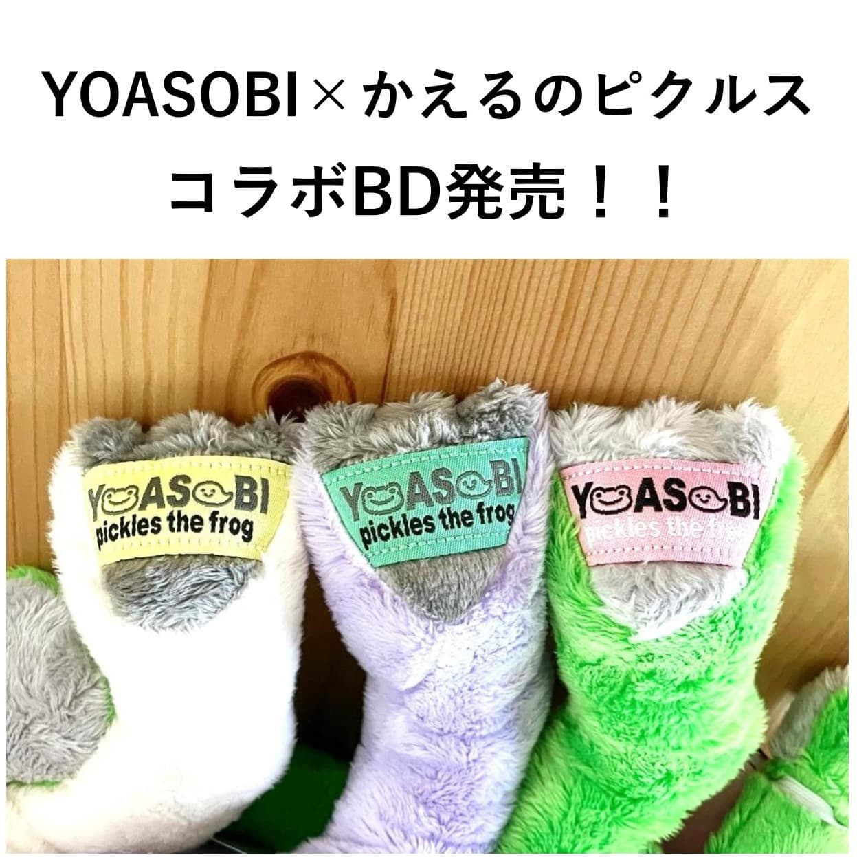 【YOASOBI×かえるのピクルス　コラボ ビーンドール発売決定！！】