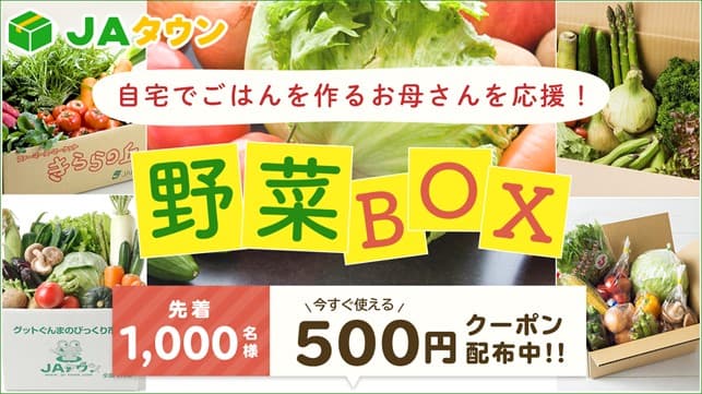 全国各地の旬の野菜をお届け！ 産地直送通販サイト「ＪＡタウン」で「野菜ボックスキャンペーン」開始！