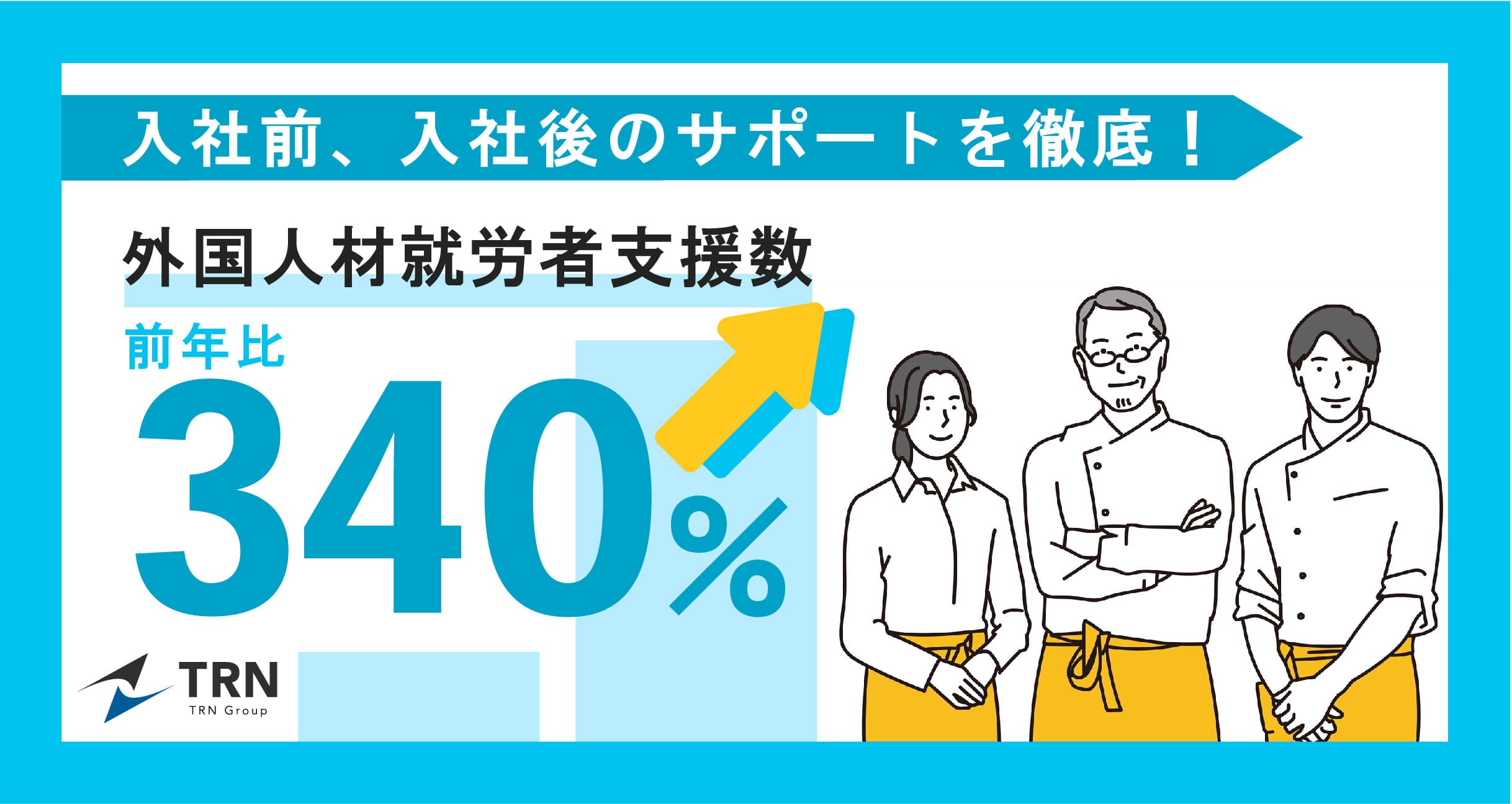 特定技能外国人材就労支援サービス、前年比約340％の支援者数を達成