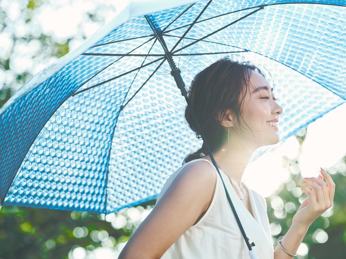 雨の日も、曇り空もキラキラ。光の反射を楽しめる、Wpc.の特別なビニール傘。