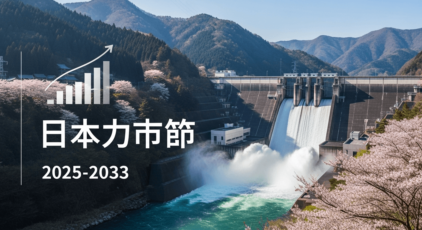 日本の水力発電市場は2033年までに102.07GWに達すると予想|年平均成長率1.35%と推定
