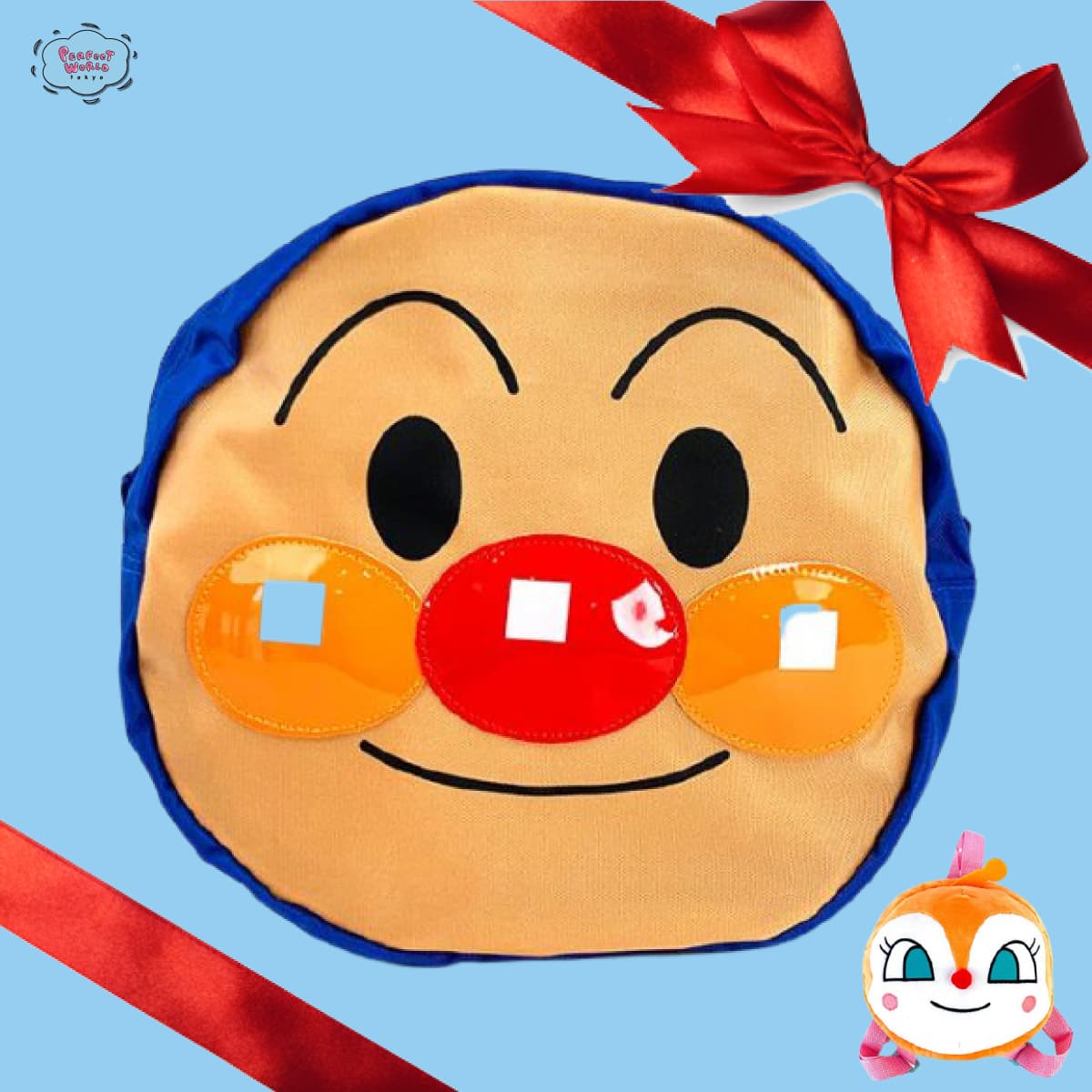 僕のかおを!ってストレートすぎるお子さんも大喜び♪アンパンマン&ドキンちゃんのお顔がリュックになりました