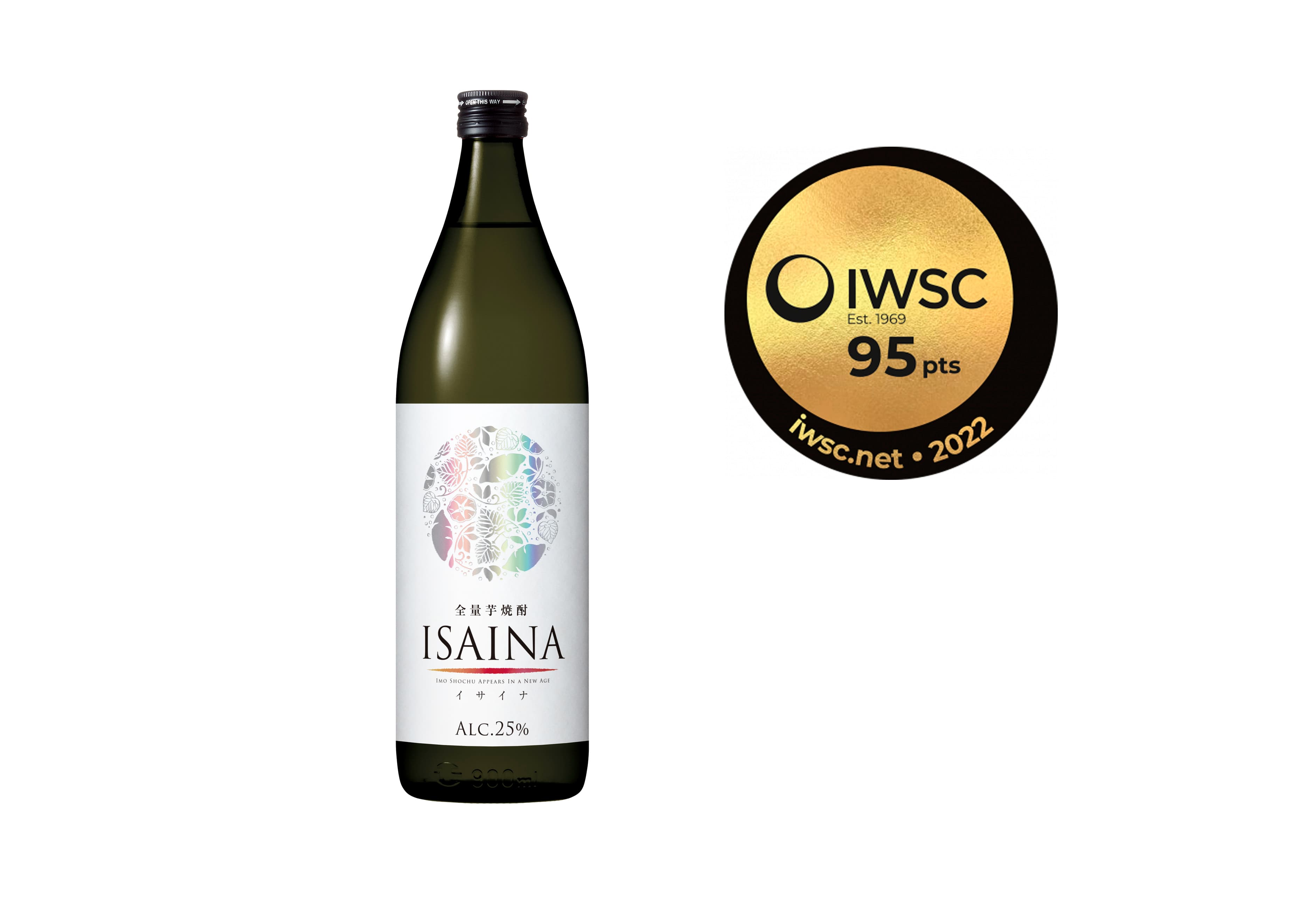 世界的な酒類コンペティション「IWSC2022」スピリッツ部門で“全量芋焼酎「ＩＳＡＩＮＡ（イサイナ）」”が金賞を受賞