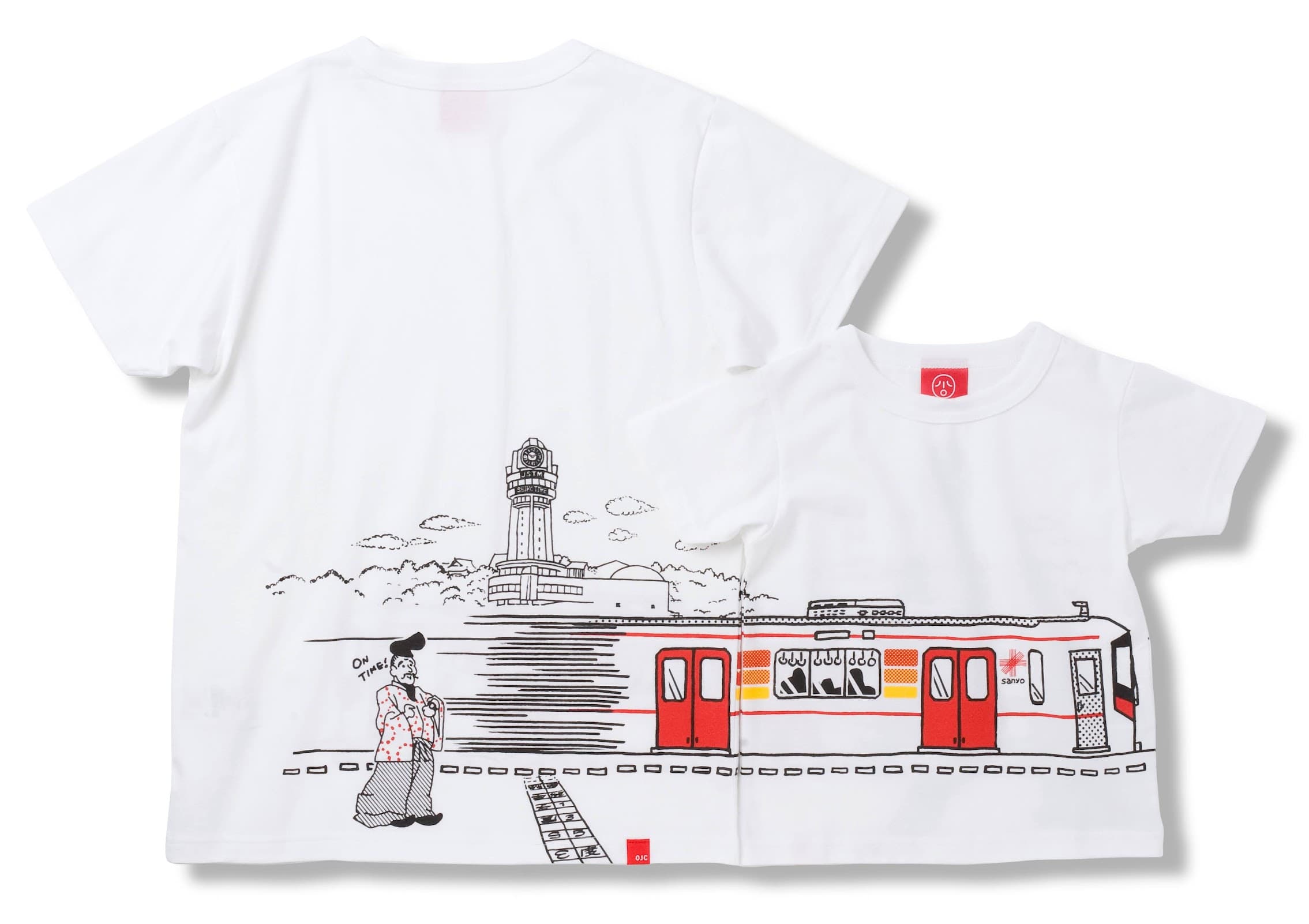 東経135度を「山陽電車6000系」が走る！ 山陽電車の新作TシャツがOJICOから登場！