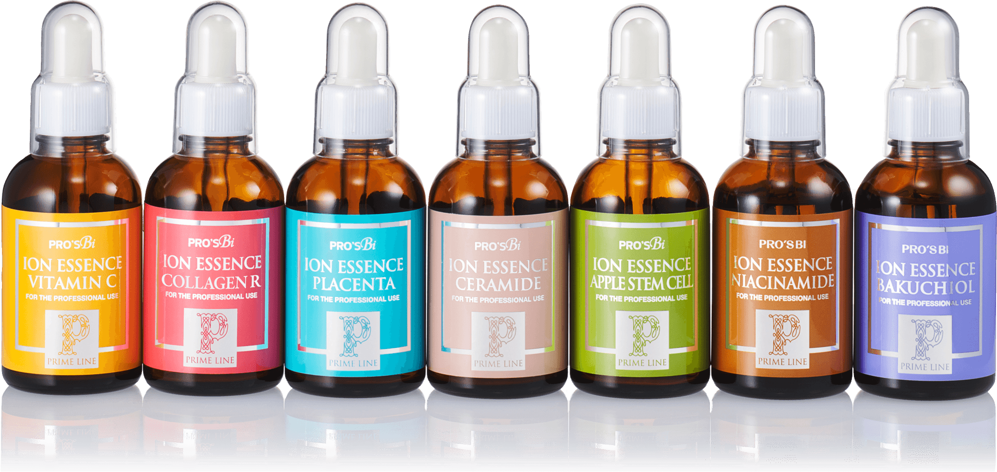 お肌に合わせて7種類から選べる イオン導入用高濃度※ 美容液シリーズ