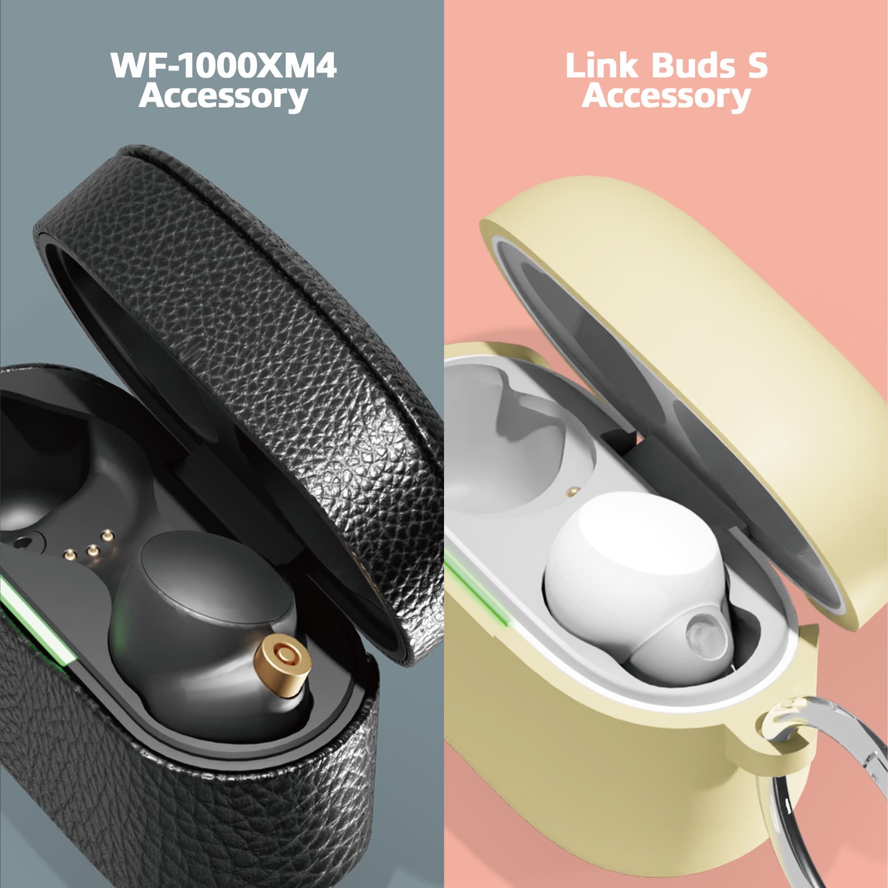 ケースをつけたまま充電も可能！「WF-1000XM4」「LinkBuds S」対応アクセサリー発売中