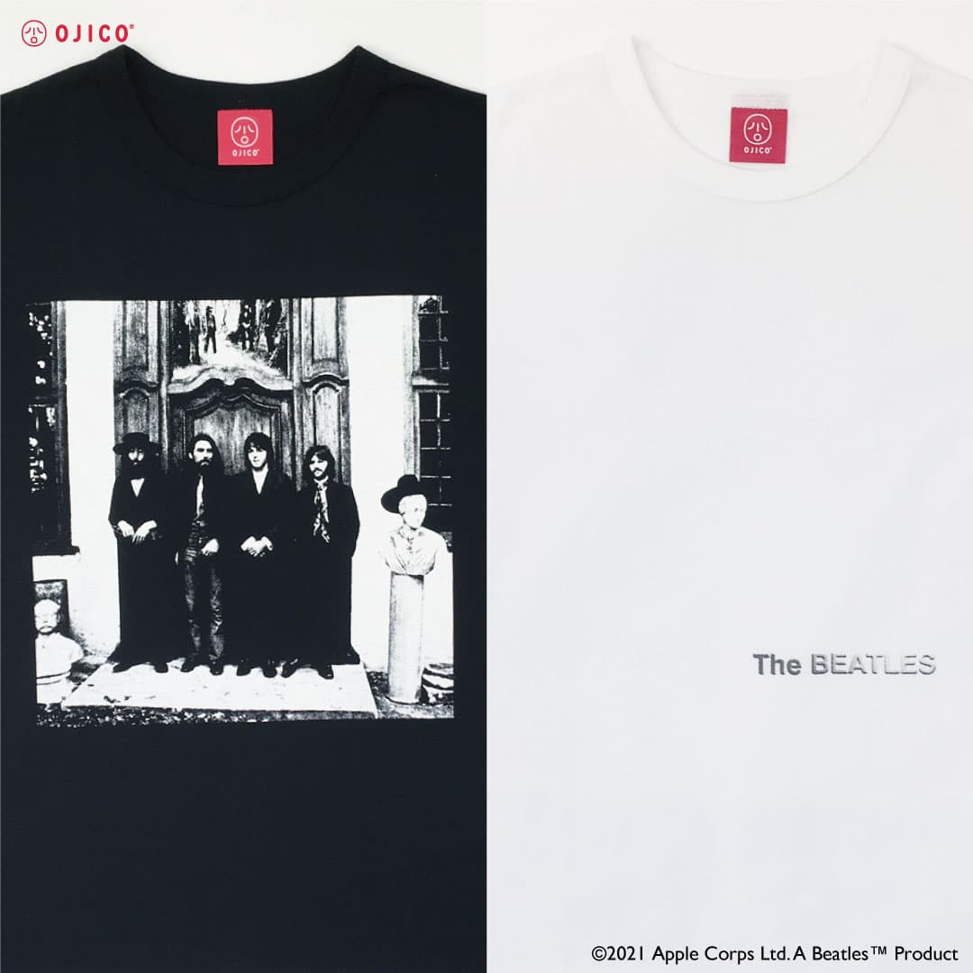 「THE BEATLES」×「OJICO」 アルバムのジャケットアートをモチーフにした新作Tシャツが登場！