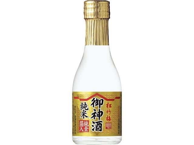 特撰松竹梅「御神酒(おみき)」<純米>純金箔入180ml 数量限定発売
