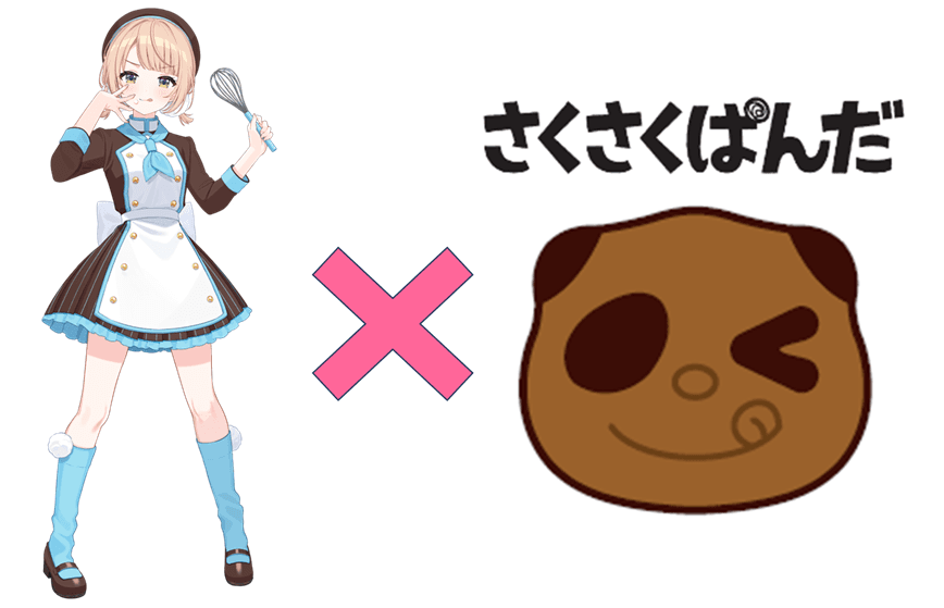 カバヤ食品『さくさくぱんだ』とイラストレーター『しぐれうい』がコラボしたローソンオリジナルグッズ