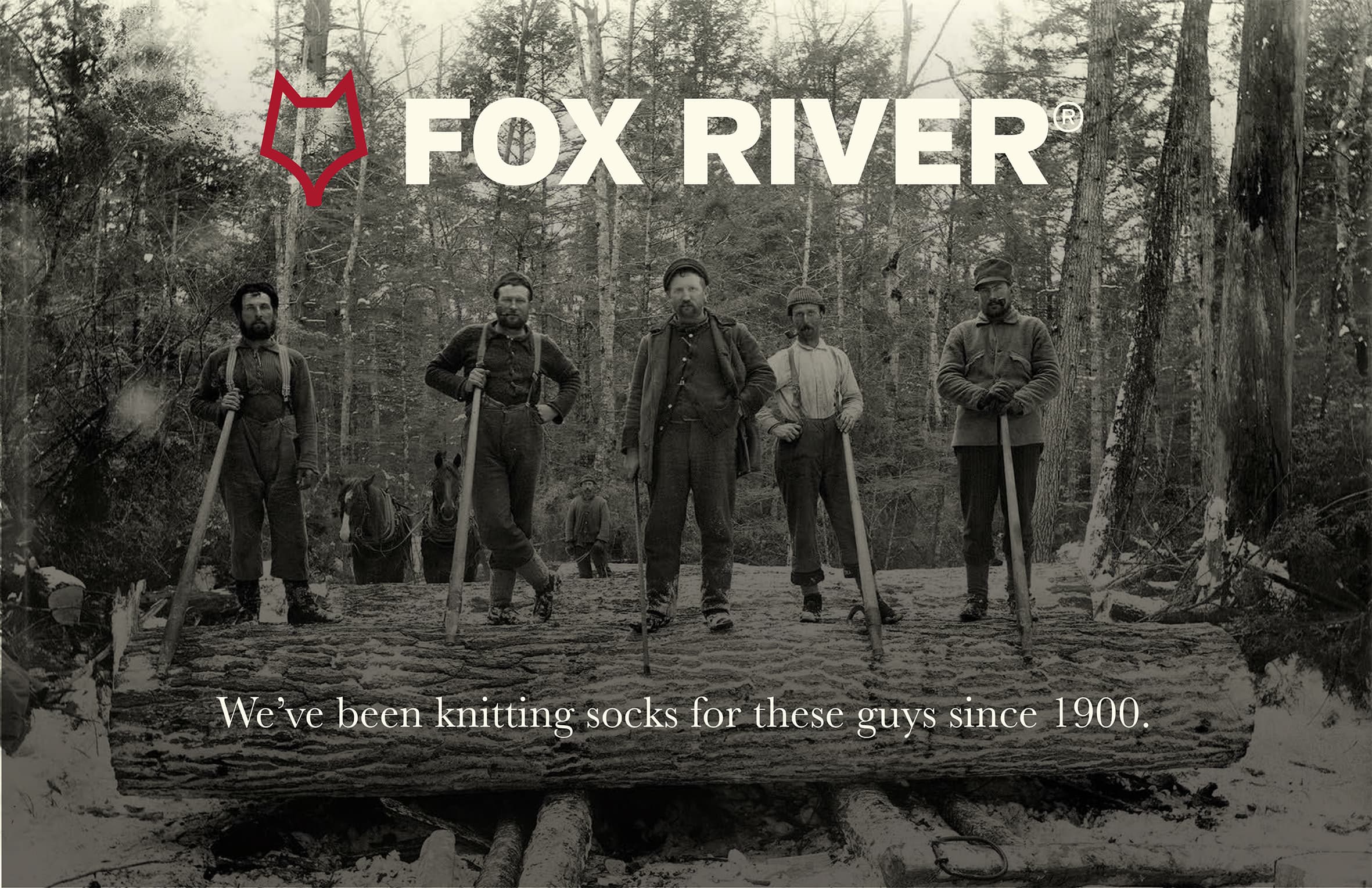 1世紀以上の歴史を持つアメリカ最古のソックスブランド「FOX RIVER」販売強化中