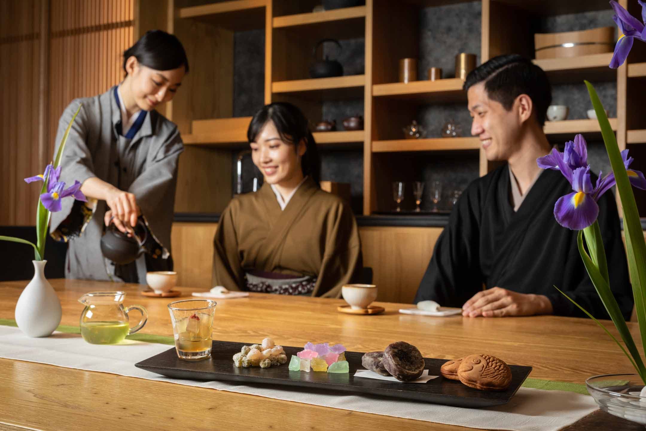 【星のや東京】江戸時代の文化に倣い、 都内銘店の和菓子を食べて厄除け・招福を願う 「和菓子の宴」開催｜期間：2021年5月15日～6月30日