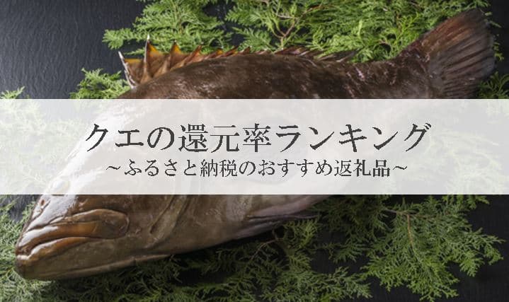 【2021年10月版】ふるさと納税でもらえるクエ・クエ鍋の還元率ランキングを発表