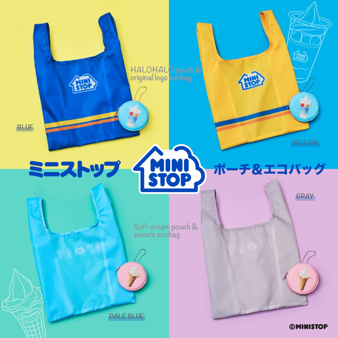 ミニストップファンのためのポーチ＆エコバッグ！ MINISTOP OFFICIAL BOOK ポーチ＆エコバッグ ２月２８日（水）より順次、数量限定で発売！