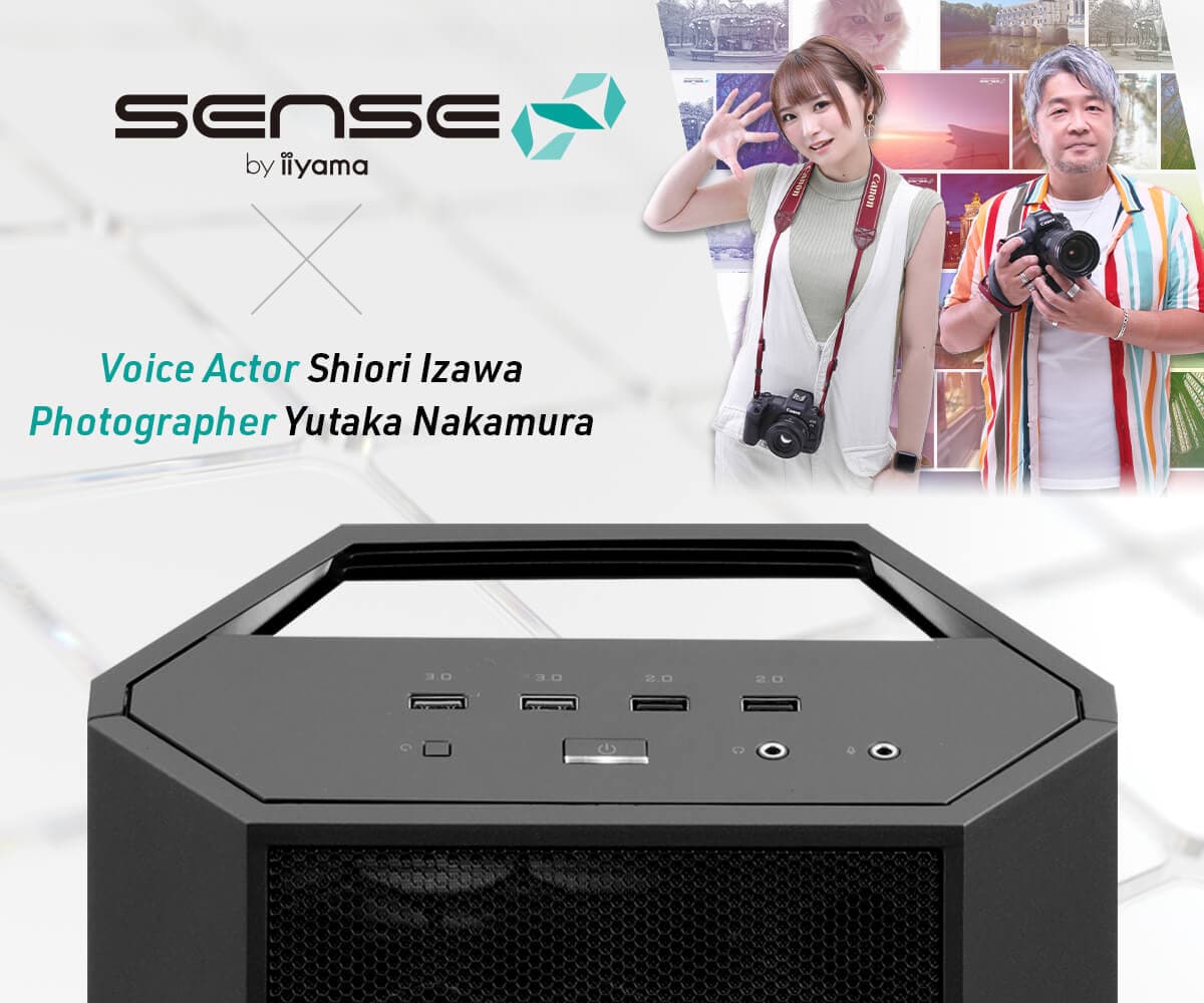 iiyama PC SENSE∞、声優 井澤詩織 ＆ Photographer 中村ユタカ コラボクリエイターPC発売を記念して、WEBクーポンやプレゼントキャンペーンを実施