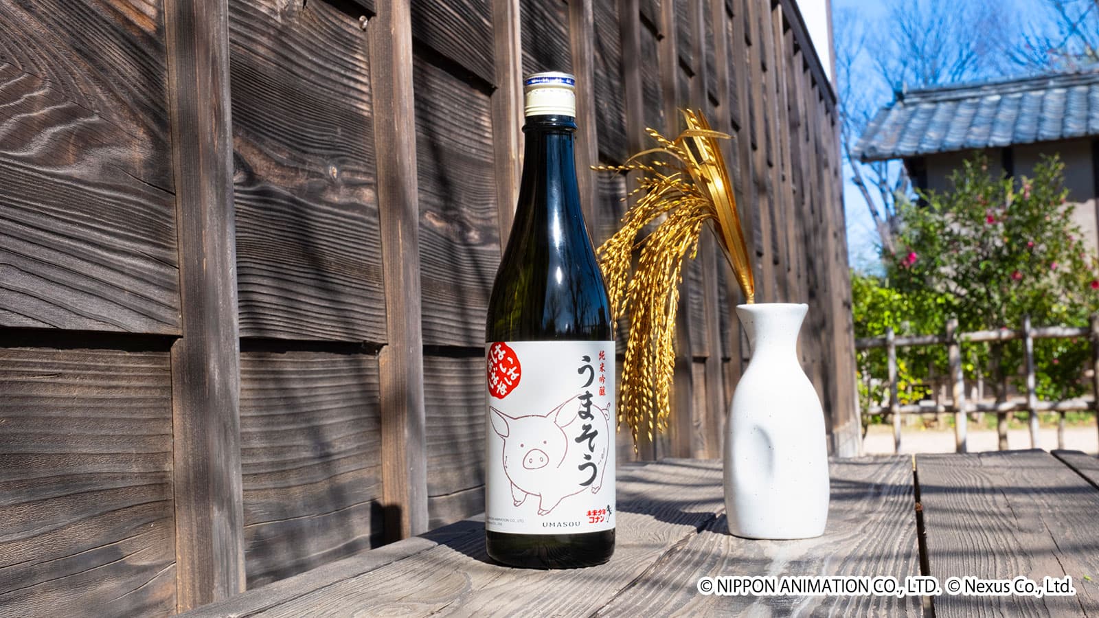 【未来少年コナン × 奥飛騨酒造】コラボ日本酒「純米吟醸 うまそう」が登場！