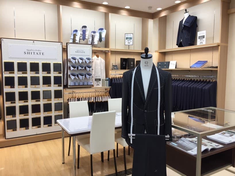 クオリティオーダー・SHITATE(シタテ)、「洋服の青山」４０店に新導入