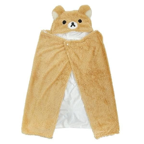 リラックマのもこもこブランケット。フード付きでリラックマになりきれます!