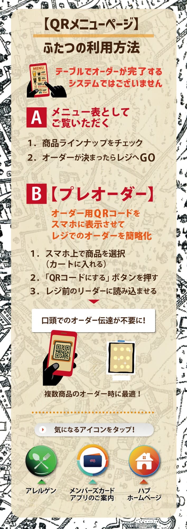 【HUB・82】お客様の注文内容がレジに一括登録される機能「プレオーダー」システムを全店展開します!