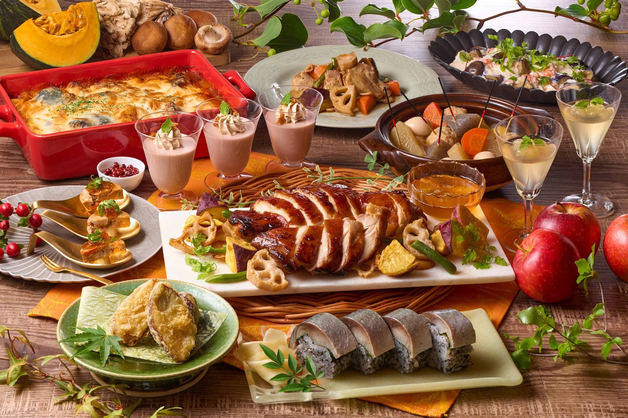 【9月1日より提供スタート】味覚の秋!食欲の秋! 2025年秋・大江戸温泉物語で楽しむ季節のバイキング