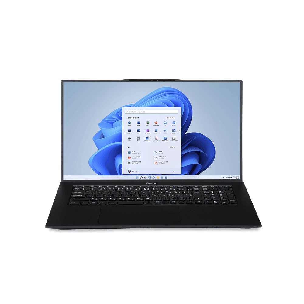iiyama PCより、第12世代インテル® Core™ i7 プロセッサー搭載 スリムベゼルデザイン17型ノートパソコン発売