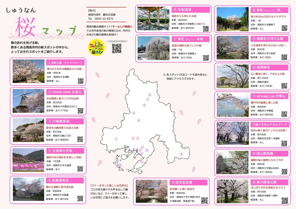 【山口県周南市】しゅうなん桜だより2024〜桜イベント開催〜