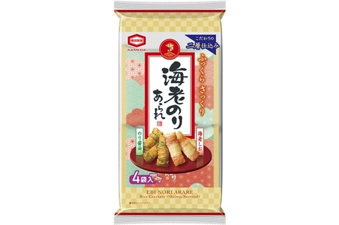 さっくりほどける食感で お茶と一緒にほっこり食べられる 『海老のりあられ』デザインリニューアル