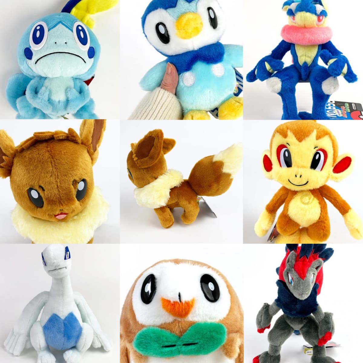 速報　新商品発売開始 新作！どのポケモンをゲットする？イーブイやルギアのぬいぐるみ。