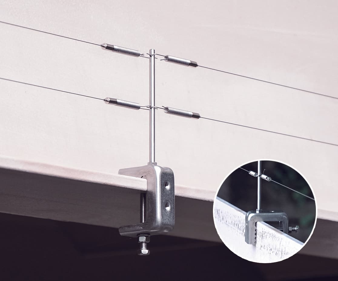 株式会社コーユー、防鳥ワイヤー「ハトワイヤー」新支柱を正式販売開始