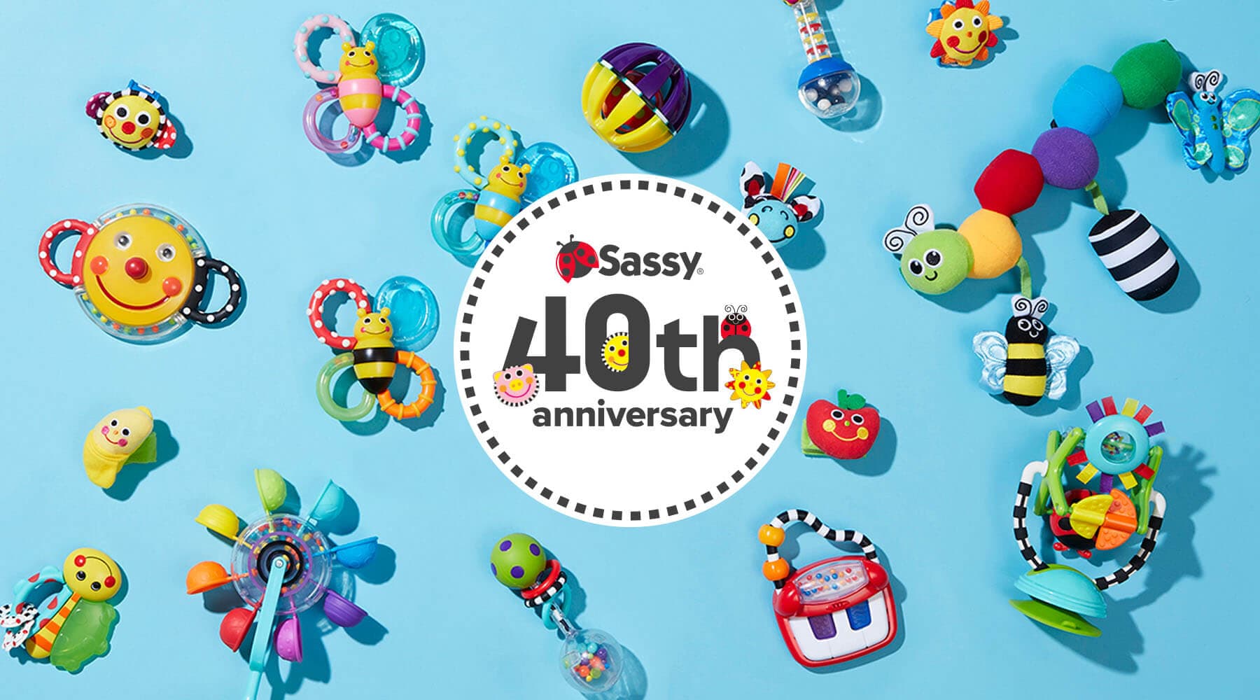 知育玩具のSassy（サッシー）はブランド誕生40周年＆日本上陸20周年！アニバーサリーイヤーを記念したキャンペーンがスタート