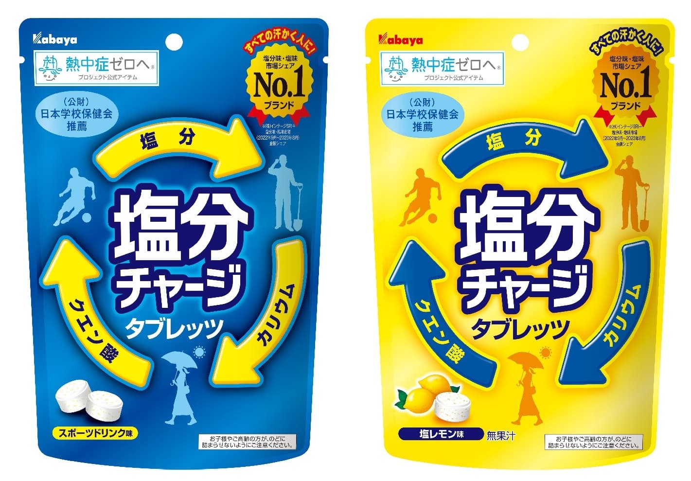 すべての汗かく人に！ 塩分味・塩味市場シェアNo.1ブランド「塩分チャージタブレッツ」が今年も登場！