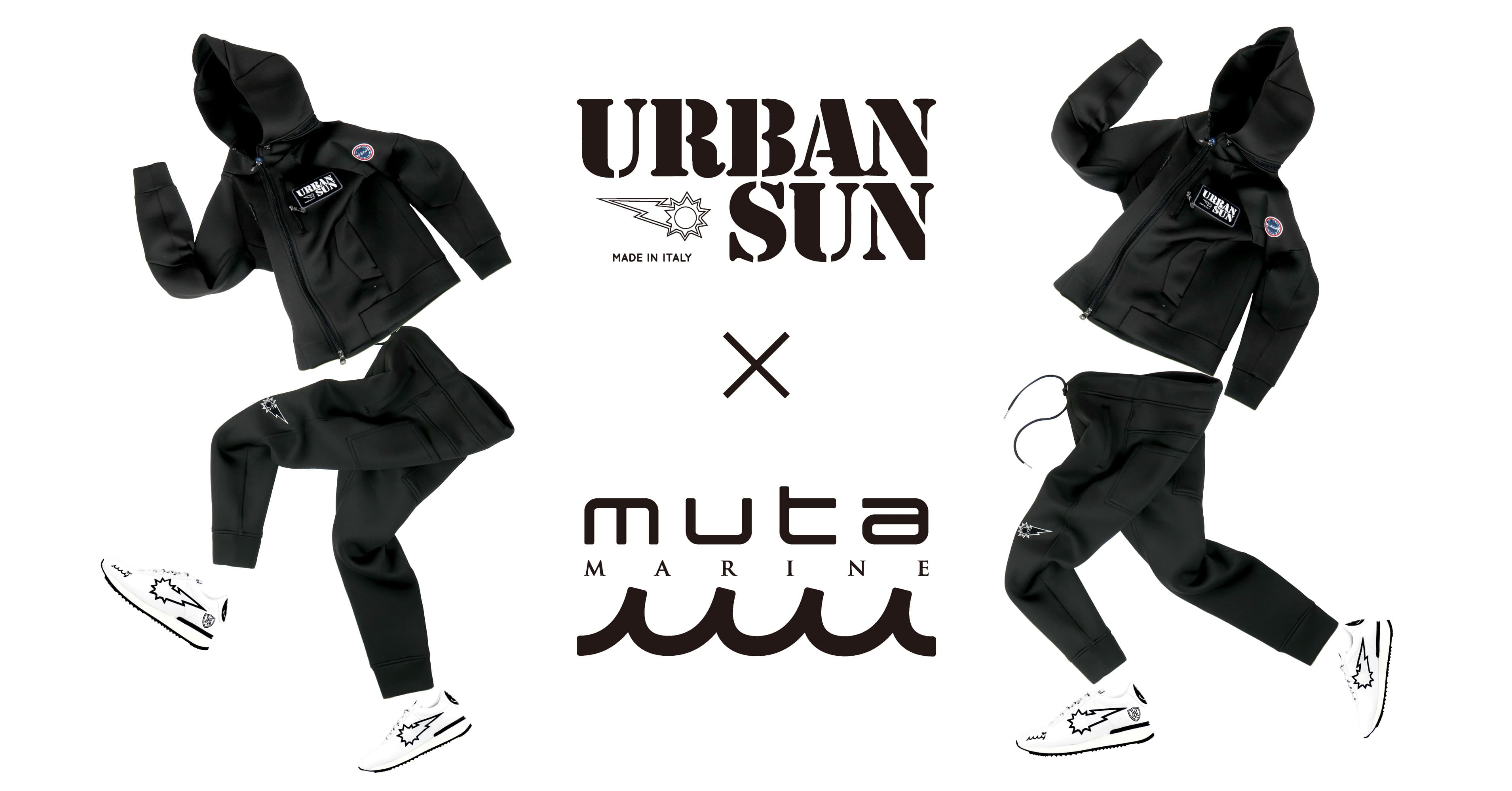 URBAN SUNとmutaのコラボセットアップが数量限定で発売