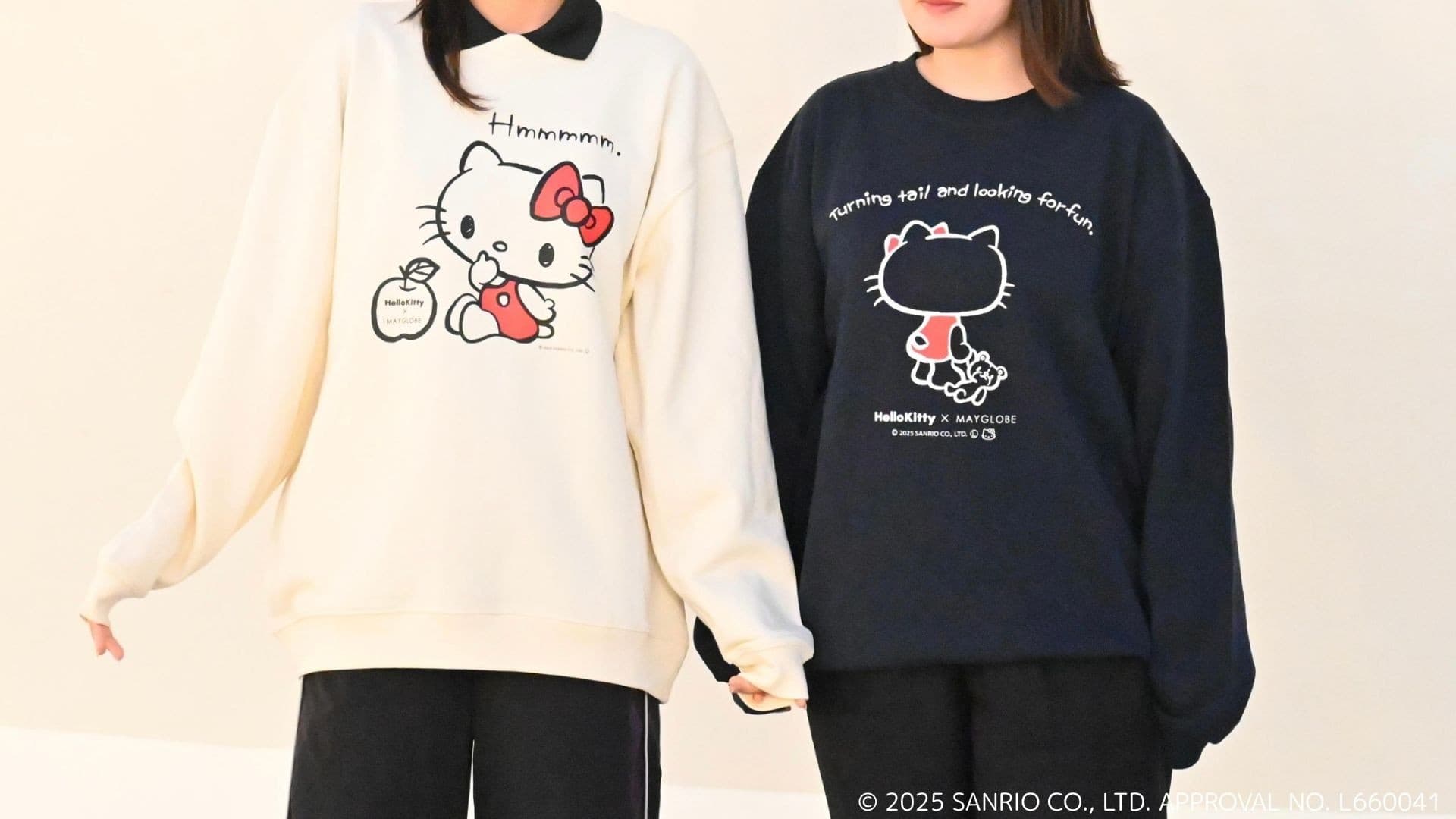 AWAJI HELLO KITTY APPLE LAND 限定グッズが新登場♪ ハローキティがデザインされたスウェットなど2種類 11月29日より順次販売開始