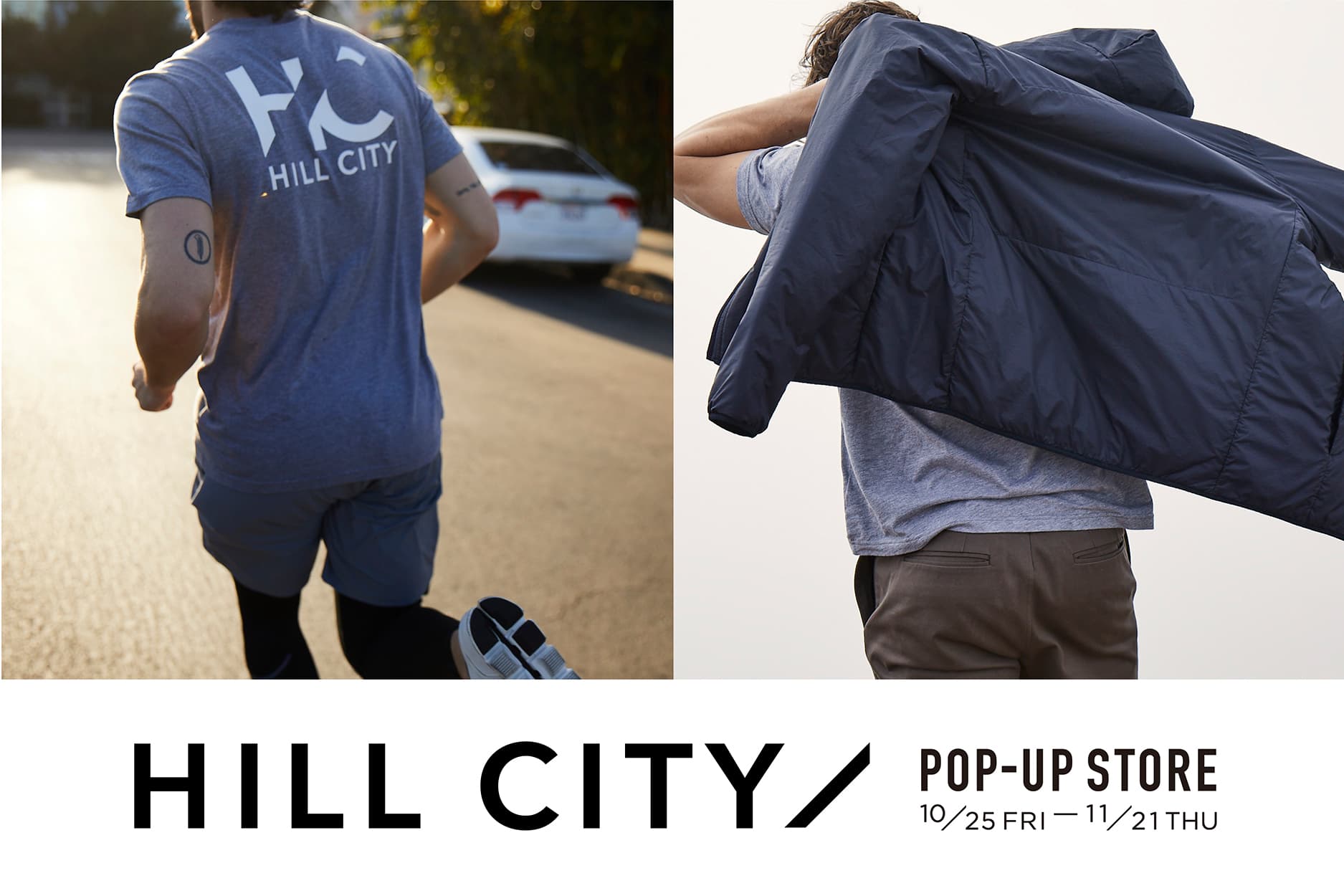 SHIPS 渋谷店にて、GAP(ギャップ)が手掛ける日本初上陸のハイパフォーマンスウエアブランド「HILL CITY（ヒル シティ）」のポップアップストアを開催！