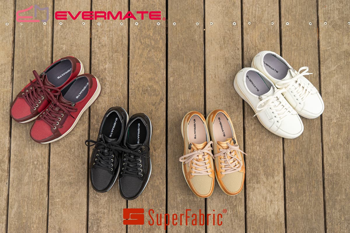 「EVERMATE」シューズのSuperFablic® 使用モデルが全体の3割を販売！人気を受けて販促強化を実施