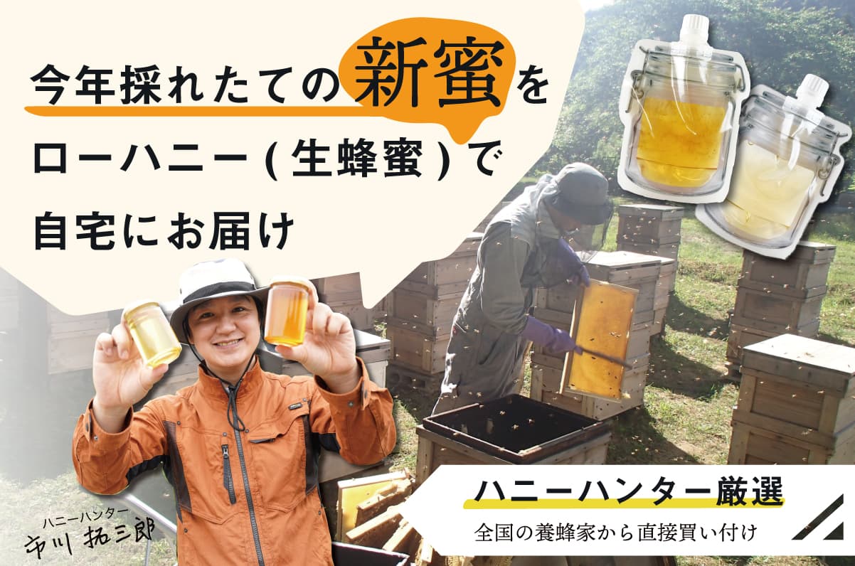 年間300種類以上の蜂蜜を食べるハニーハンターのイチオシ！ フレッシュな国産「新蜜」をローハニー（生蜂蜜）でご自宅へ 4月22日よりクラウドファンディングスタート