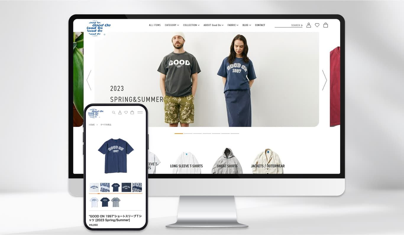 老舗アパレルブランド「Good On」ECサイトリニューアル企画・戦略策定支援の実績を公開
