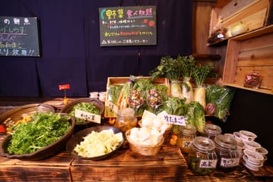 産直野菜食べ放題